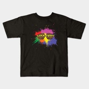 Love Hate Rings Kids T-Shirt